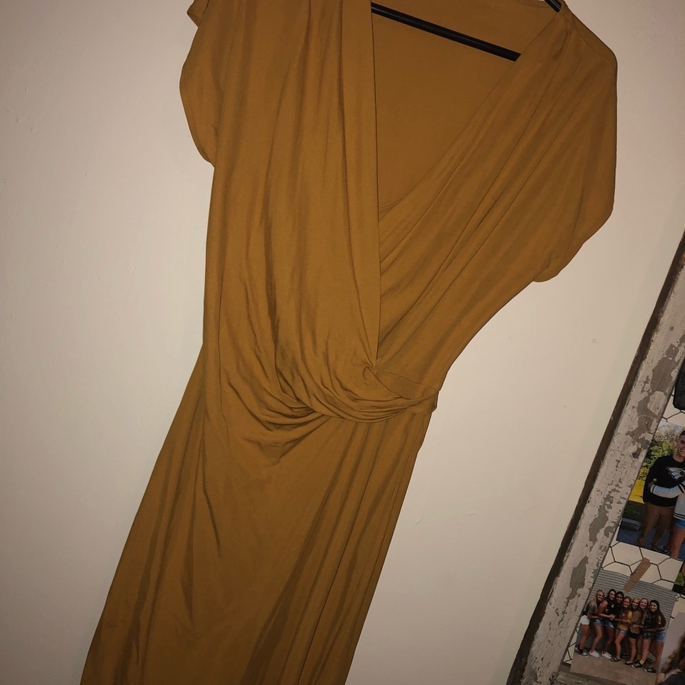 Beautiful mustard Banana Republic dress